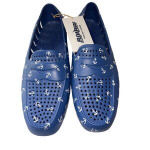Floafers Water Shoes Mens Size 12 Country Club Driver Anchors Blue NWOB